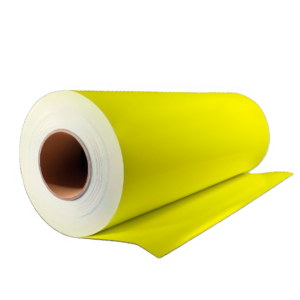 Rollo Vinilo Adhesivo de Corte Amarillo Mate Corta Duración (61 cm x 50 m)